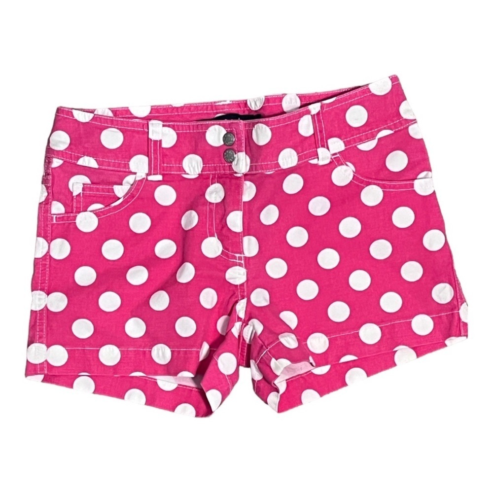 SALE!!! Mini Boden Girl Shorts Pink with White Polka Dots - EUC